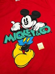 NEW Disney Parks Shirt Adult XL Red Mickey Mouse And Co Mens Blue Yellow Parks