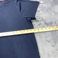 Tommy Hilfiger Shirt XTL Navy Red White Colorblock Logo Top Graphic Preppy Tee