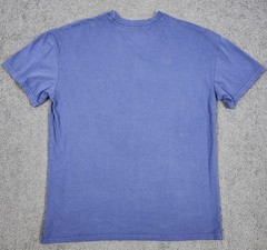 Men’s Short Sleeve T Shirt M Blue Cotton “Pocket” Crew Neck”2 Pack” Relaxed Fit