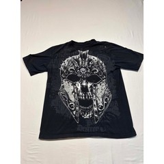 Ecko Unltd MMA Mercenary Shirt Mens Large Black Spartan Helmet Graphic Tee