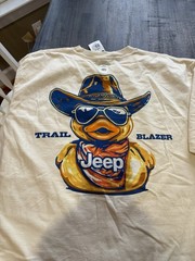JEEP Trail Blazer T Shirt Mens XL NWT Graphic Duck Cowboy Licensed JEDCO