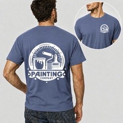 Mens Personalised Work T Shirt Custom Trade Company Logo Plumber Mechanic Top UK