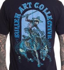 Sullen Men’s Fantasma Short Sleeve Premium T-shirt Skeleton Cowboy Tattoo Tee