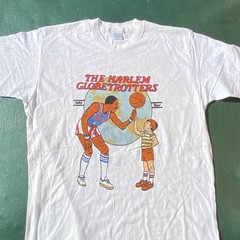 Vintage 80s Harlem Globetrotters T Shirt 1983 Tour USA Basketball Single Stitch