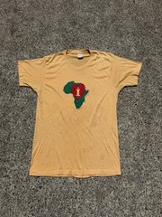 Vintage 80s I Heart Africa Single Stitch Tee Shirt Screen Stars