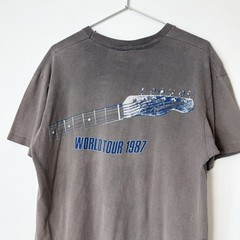 Vintage 1987 The Pretenders World Tour Faded Distressed Band Tee Black Rare