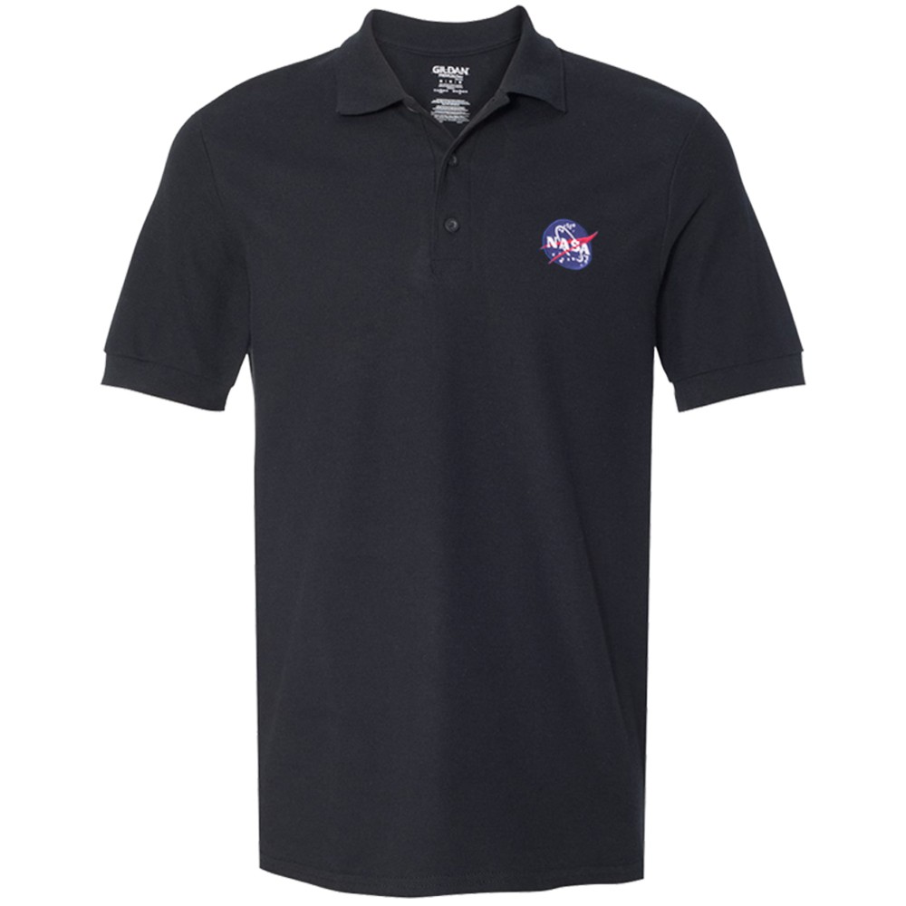 Men’s Nasa Insignia Logo Embroidered 100% Cotton Shirt FREE SHIP