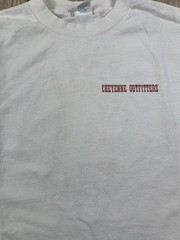 Vintage 90s Cheyenne Outfitters First USA Cowboy Horse Western White T Shirt XL