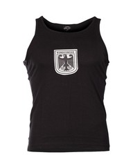 GERMAN MILITARY TANK TOP SHIRT BUNDESWEHR BLACK COTTON PHYSICAL TRAINING P.T.U