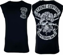 Xtreme Couture Men’s T-shirt DON’T TREAD MUSCLE TEE Sleeveless Black