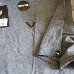 Veece Embodiment S/S Tee Men’s Gray Reflective Logo Graphic Crew Neck Tee L