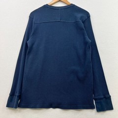 And Now This Mens Blue Thermal Waffle Knit Long Sleeve T-Shirt XL Casual Top