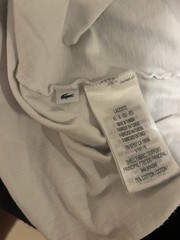 Lacoste Sport Men’s XL White Regular Fit Crocodile Logo Graphic Crew T-Shirt