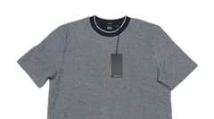 Boss Hugo Boss Navy H-Thompson Textured Pattern Cotton Short Sleeve T-Shirt M