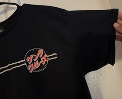 Santa Cruz X Godzilla Destroyer Skateboard T Shirt Large – Black