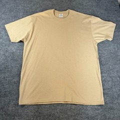 2 NEW PROCLUB HEAVY WEIGHT T-SHIRT ORANGE/BROWN PRO CLUB BLANK 2XL 2PC