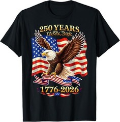 250 Years American 1776 2026 250th USA Birthday 4th of July T-Shirt