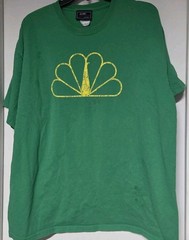 VTG NBC Store Experience Peacock Logo Green T-Shirt, Men XL