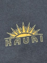 Kauai 100%Cotton Large Navy T-shirt Machine Washable