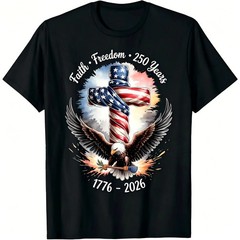 Vintage 1776-2026 USA 250 Year Freedom Unisex Cotton Holiday T-Shirt