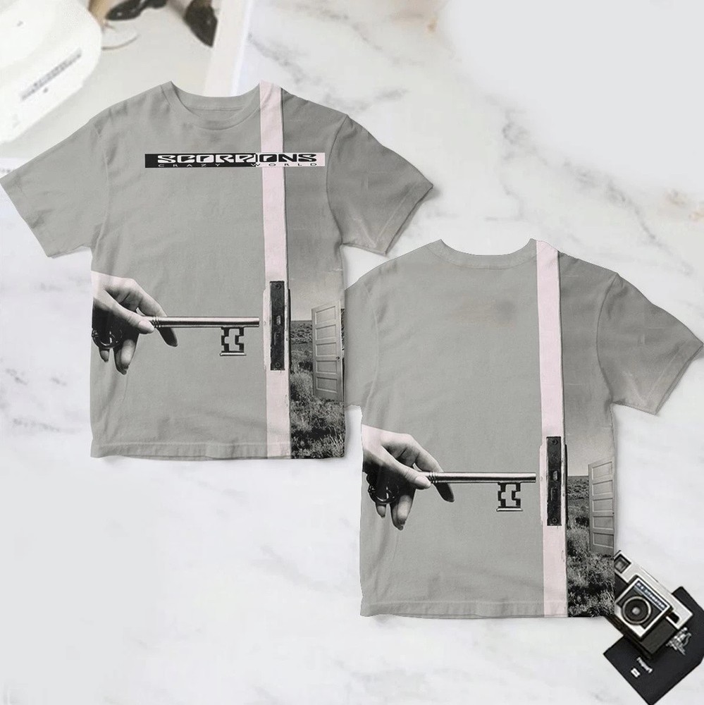 Scorpions Crazy World Album Cover AOP 3D T Shirt Full Size S-5XL BL2770