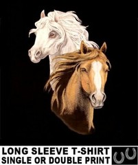 WHITE ARABIAN ARAB THOROUGHBRED QUARTERHORSE MORGAN MUSTANG HORSE T-SHIRT WS308