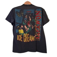 Vintage Wu-Tang Clan Raekwon Ice Cream Fire Exit Faded Black L T-Shirt REPRINT