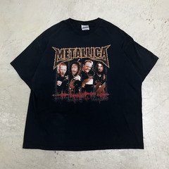 Hanes Heavyweight Metallica Double-Sided Black Graphic Crew Neck T-Shirt 2XL