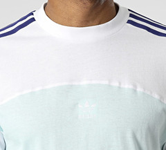 adidas Originals Men’s Blocked 3-Stripes Tee Casual Short Sleeves T-Shirt