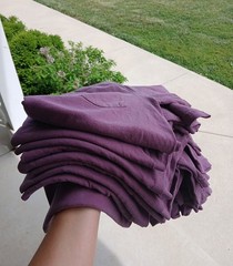 Comfort Colors Pocket T-Shirt in Berry – 9 SHIRTS – VARIOUS SIZES – S, M, L, XL