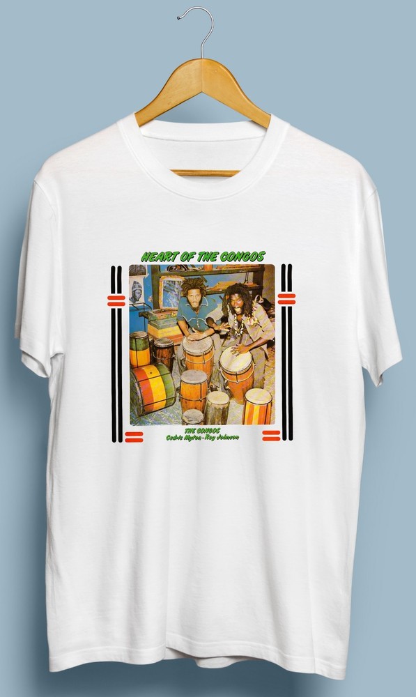 santa monica Congos Burning Spear Lee T Shirt Size S M L XL 2XL