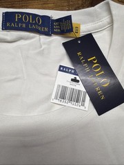 NWT Polo Ralph Lauren Men’s Big & Tall Hemingway Polo Bear White T-Shirt Sz 4XLT