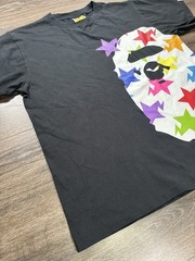 BAPE Ape Head Tee Black/Rainbow Star Camo Size M 100% Authentic Pre-Owned RARE