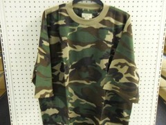 Camouflage Camo SS T-Shirt Waffle Knit Big Mens TEE 6X WOODLAND Brand New N Pack