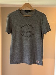 Polo Ralph Lauren Shirt Men’s Medium Heather Gray Classic Slim Fit Athl. Club