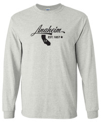 Anaheim California State T-Shirt Long Sleeve Graphic Tees Unisex Apparel Design