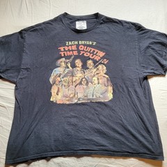 Zach Bryan’s “The Quittin Time Tour” 2024 Black T-Shirt Men’s (Size 2XL)