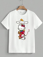 Sanrio Hello Kitty My Melody Cinnamoroll Cartoon Graphic T-Shirt Gift Unisex
