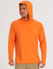 UPF50+ Mens UV Shirts Sun Protection Hoodie Outdoor Fishing Long Sleeve Casual T