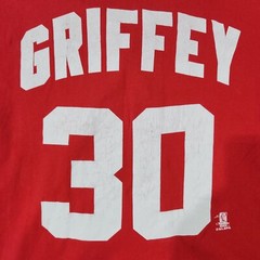 Vintage Ken Griffey Jersey Mens Size Large Reds Logo Athletic MLB Baseball