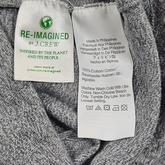 J Crew Oarsman Shirt Mens Large Gray Colorblock Pocket Tee Cotton Casual