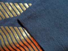 XL Silver Lake 1989 Vintage Light Stain Gold Print Shirt