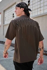 Printed Oversized Stylish Short Sleeved Cotton T-shirt Men & Women Gym Training