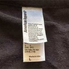 American Apparel Men’s 18 Rabbits Black Graphic Cotton Crew Neck T-Shirt L