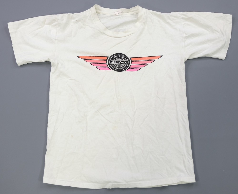 Rare Vintage Mr. Zogs Sex Wax The Best For Your Stick Graphic T Shirt 90s White