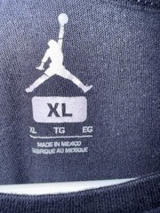 Nike Air Jordan Mens T-Shirt XL Black Gold Jumpman Gold Logo Short Sleeve Tee