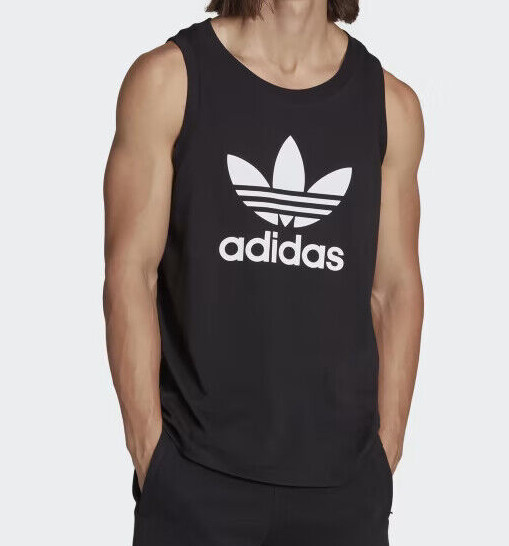NWT Adidas Originals Trefoil Tank Top Crew Black Men’s Size S M L XL XXL
