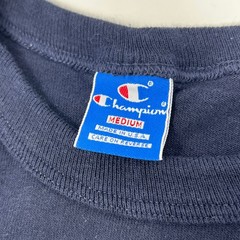 Vintage Champion FCA Cross Training Shirt Men Medium Blue USA Made Single Stitch