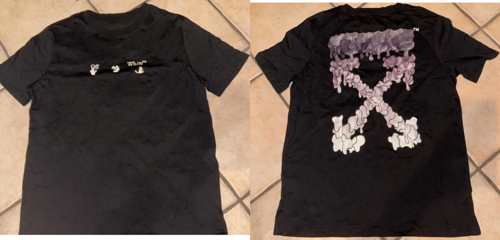 Off-White Black T-Shirt Reprint Oversized Streetwear Graphic Tee S-5XL