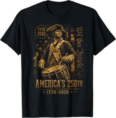 America’s 250th Anniversary Revolutionary Soldiers Patriotic T-Shirt